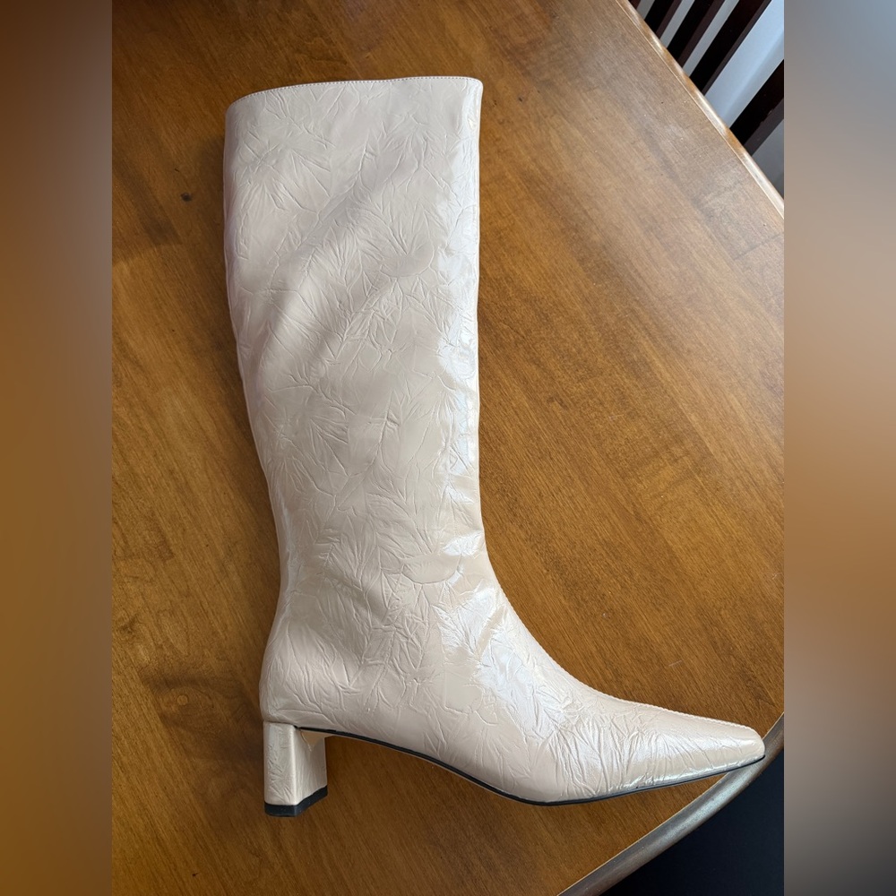 Katy Perry Collections Cream Heeled Boots